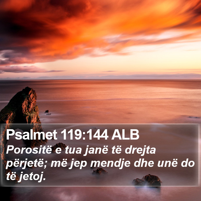 Psalmet 119:144 ALB Bible Study