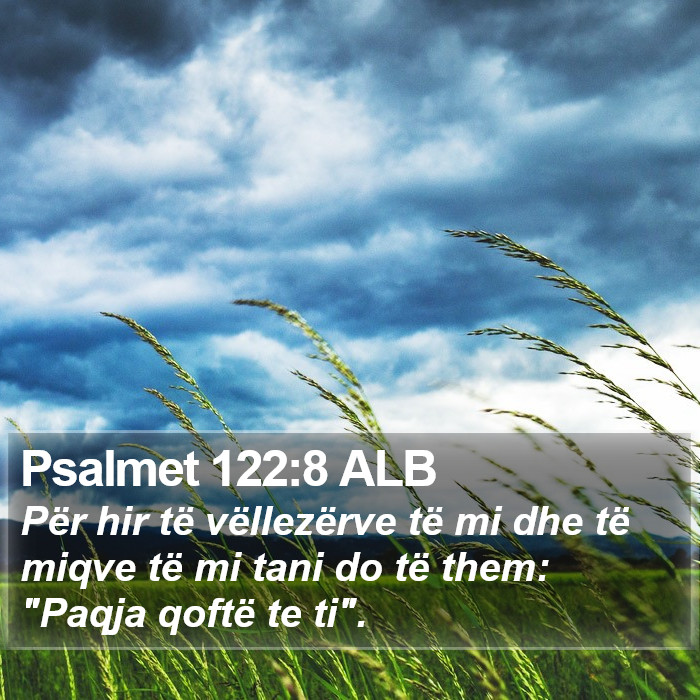 Psalmet 122:8 ALB Bible Study