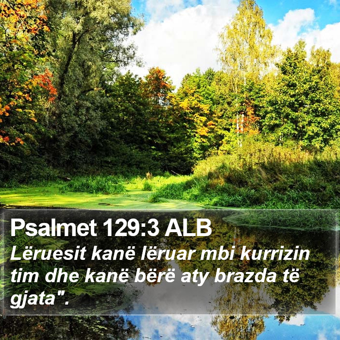 Psalmet 129:3 ALB Bible Study