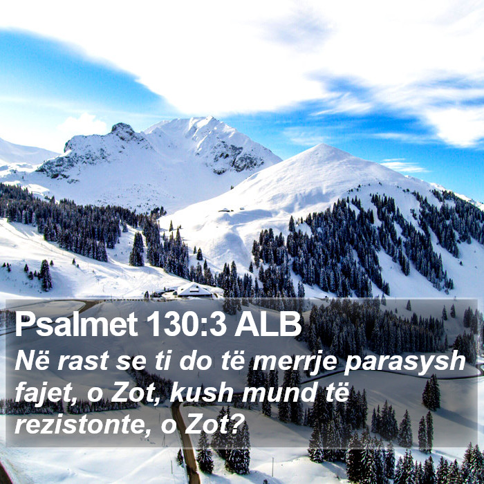 Psalmet 130:3 ALB Bible Study
