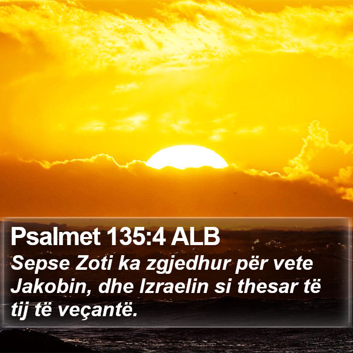 Psalmet 135:4 ALB Bible Study