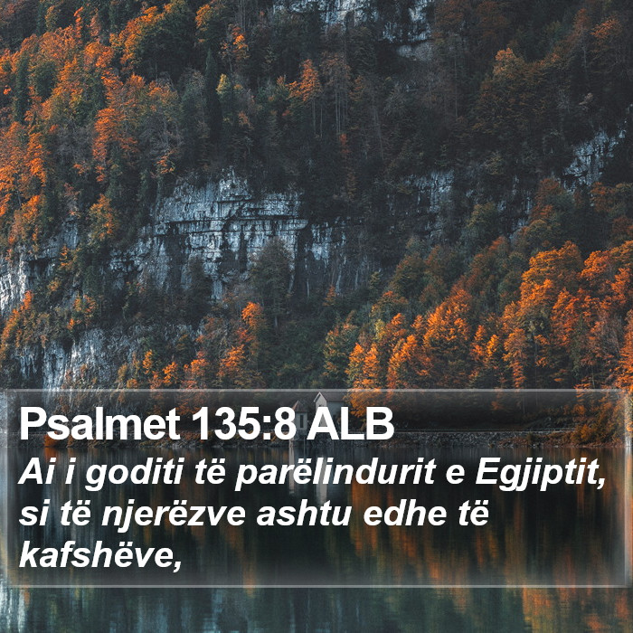 Psalmet 135:8 ALB Bible Study