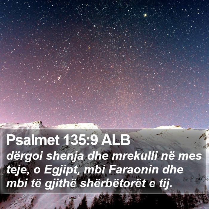 Psalmet 135:9 ALB Bible Study