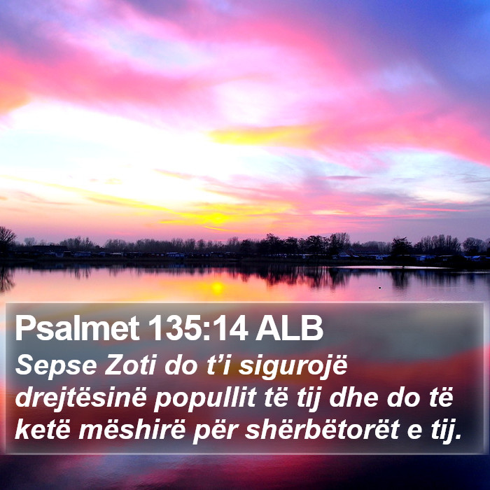 Psalmet 135:14 ALB Bible Study