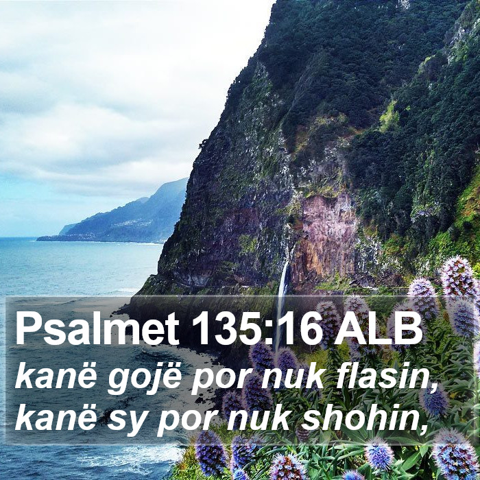 Psalmet 135:16 ALB Bible Study