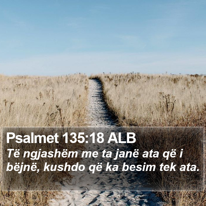 Psalmet 135:18 ALB Bible Study