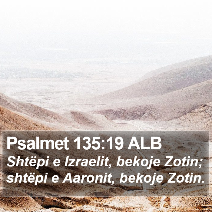 Psalmet 135:19 ALB Bible Study