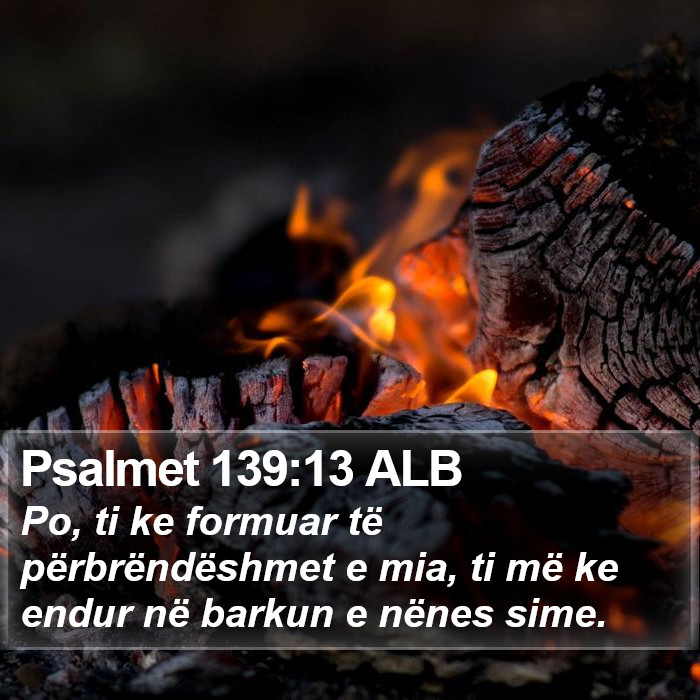 Psalmet 139:13 ALB Bible Study