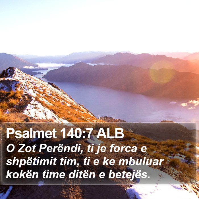 Psalmet 140:7 ALB Bible Study