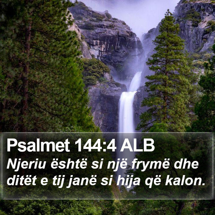 Psalmet 144:4 ALB Bible Study