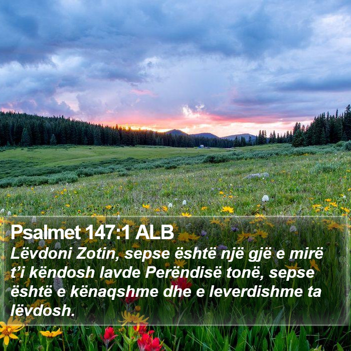 Psalmet 147:1 ALB Bible Study
