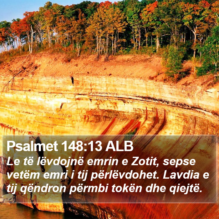 Psalmet 148:13 ALB Bible Study