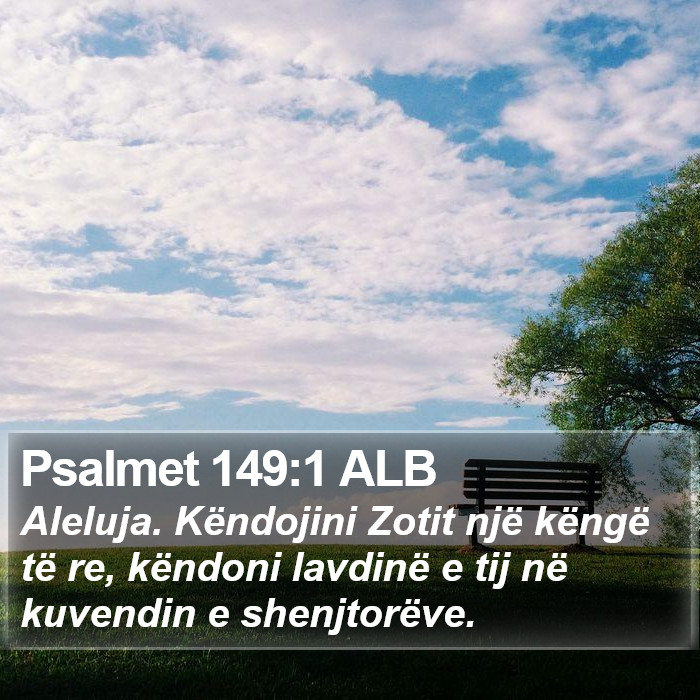 Psalmet 149:1 ALB Bible Study