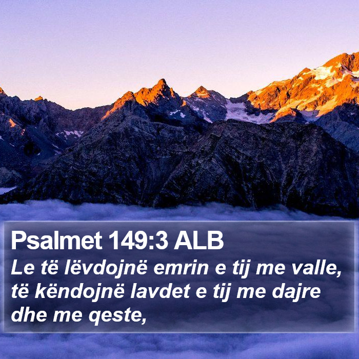 Psalmet 149:3 ALB Bible Study