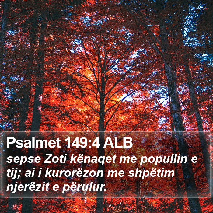 Psalmet 149:4 ALB Bible Study