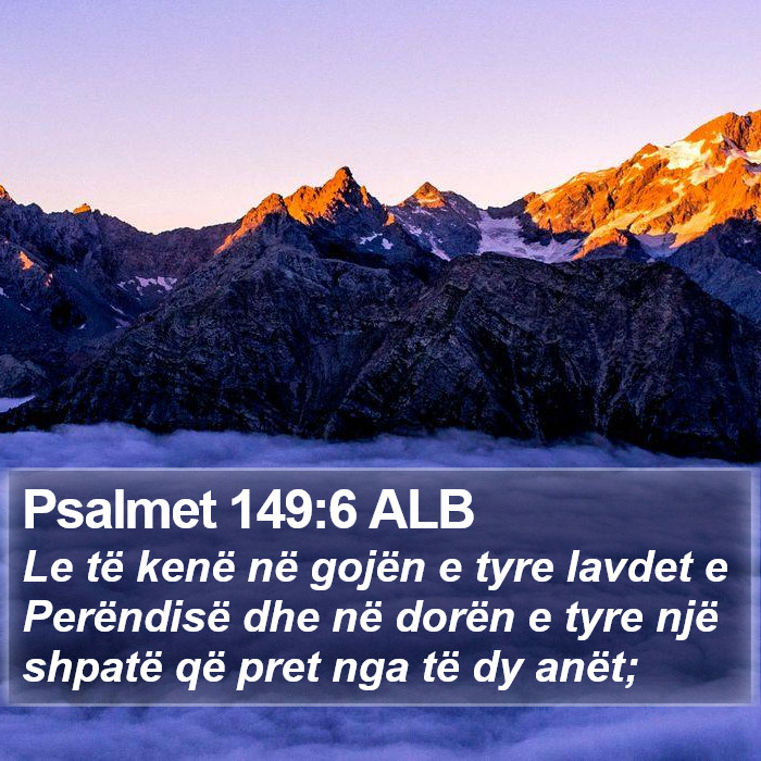 Psalmet 149:6 ALB Bible Study