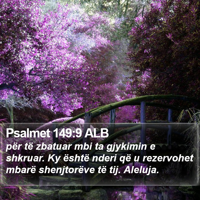 Psalmet 149:9 ALB Bible Study