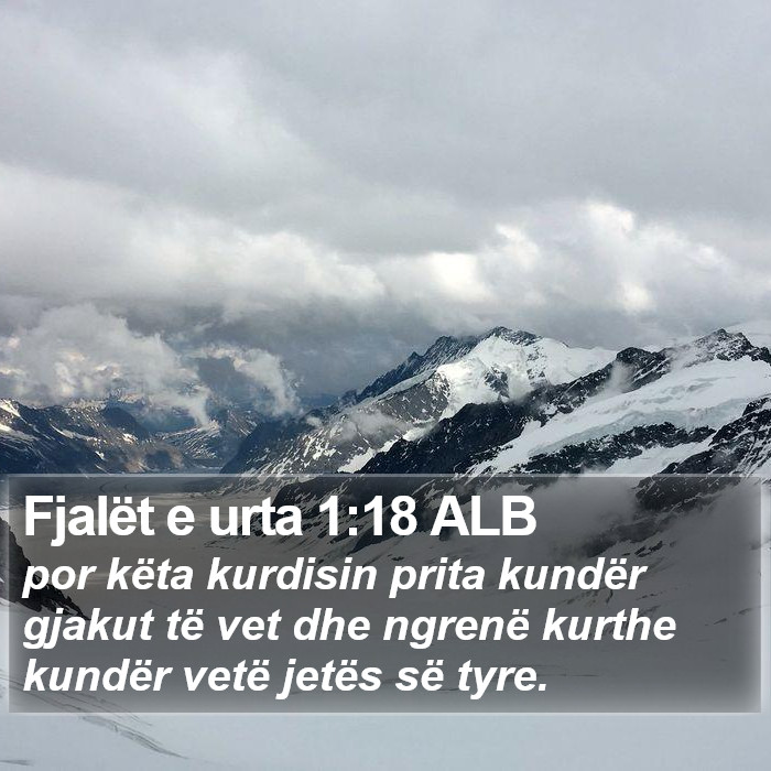 Fjalët e urta 1:18 ALB Bible Study