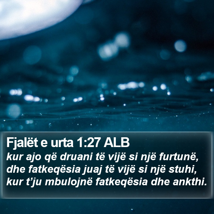 Fjalët e urta 1:27 ALB Bible Study