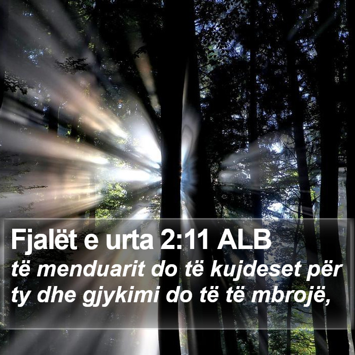 Fjalët e urta 2:11 ALB Bible Study