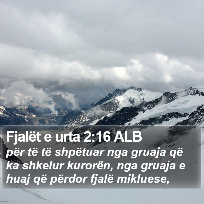 Fjalët e urta 2:16 ALB Bible Study