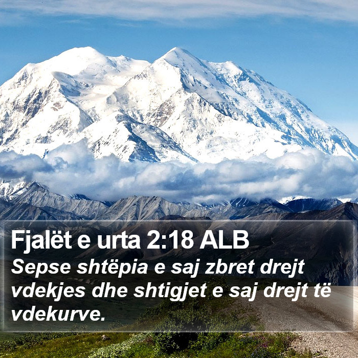 Fjalët e urta 2:18 ALB Bible Study