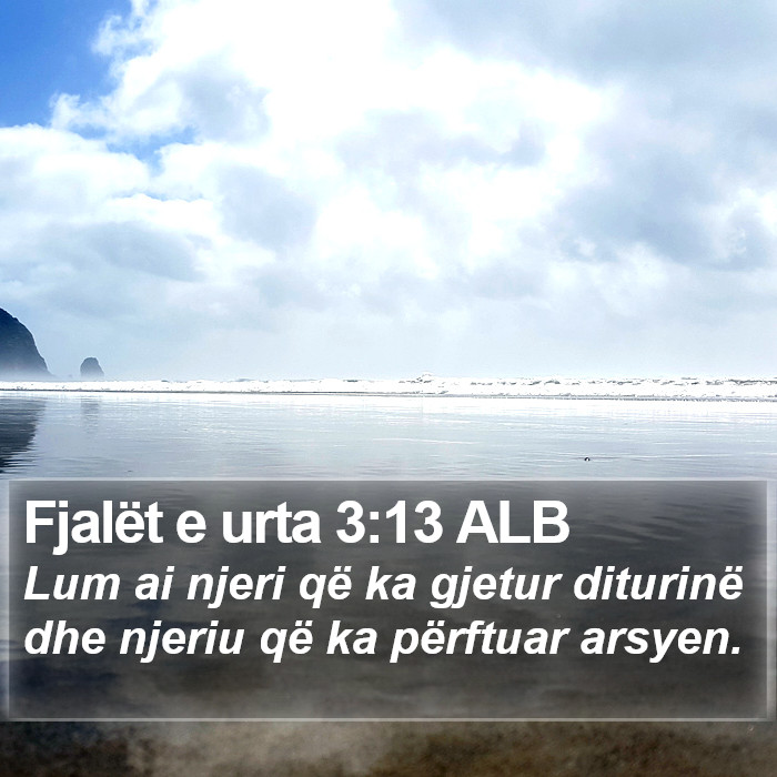 Fjalët e urta 3:13 ALB Bible Study