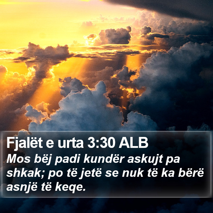 Fjalët e urta 3:30 ALB Bible Study