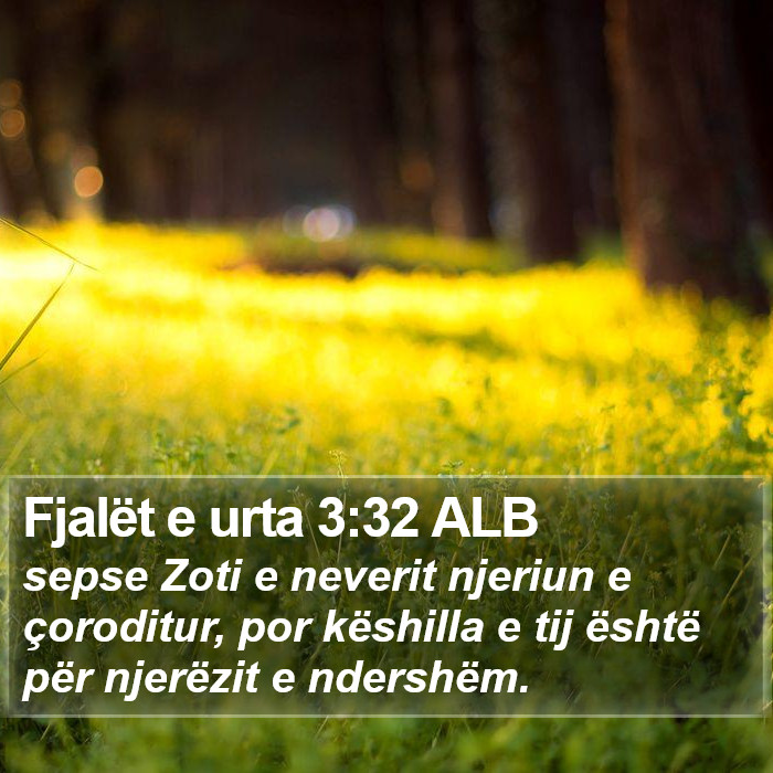 Fjalët e urta 3:32 ALB Bible Study