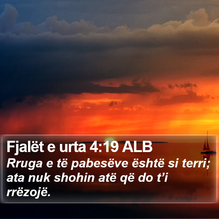 Fjalët e urta 4:19 ALB Bible Study