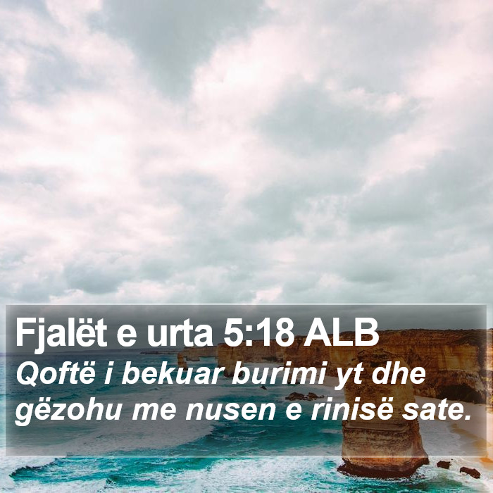 Fjalët e urta 5:18 ALB Bible Study