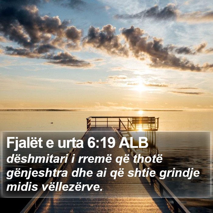 Fjalët e urta 6:19 ALB Bible Study