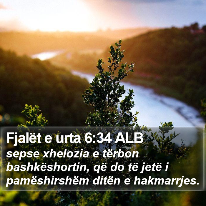 Fjalët e urta 6:34 ALB Bible Study