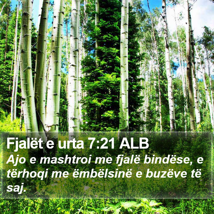 Fjalët e urta 7:21 ALB Bible Study