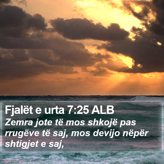 Fjalët e urta 7:25 ALB Bible Study