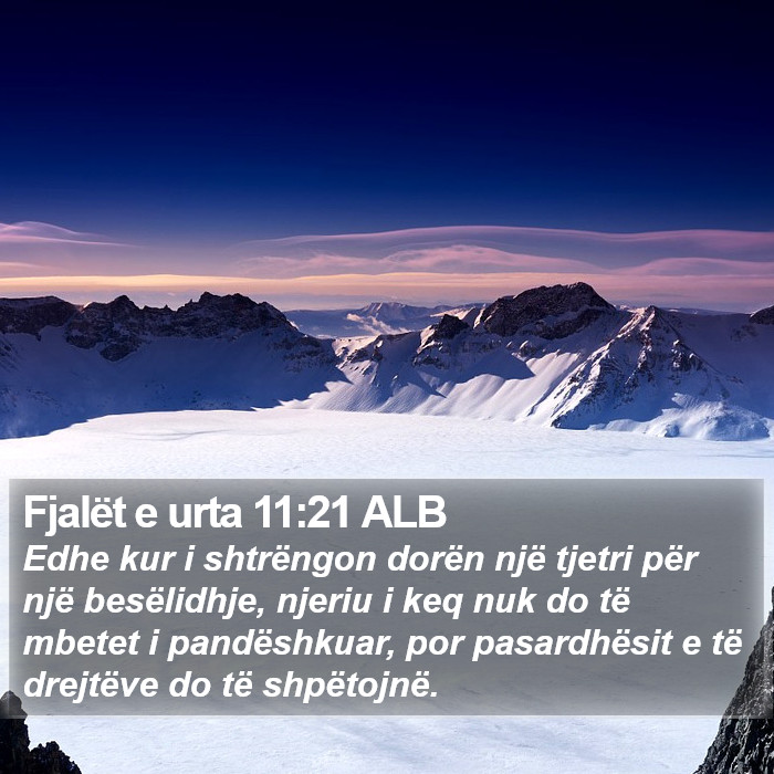 Fjalët e urta 11:21 ALB Bible Study