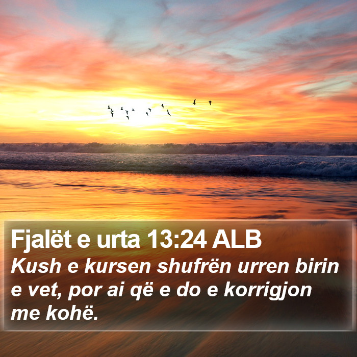 Fjalët e urta 13:24 ALB Bible Study