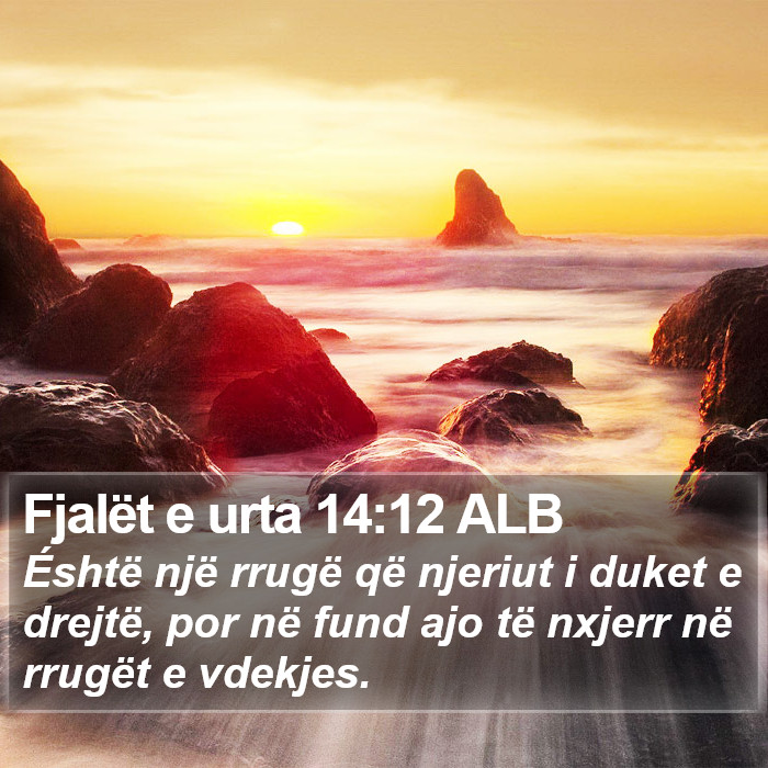 Fjalët e urta 14:12 ALB Bible Study