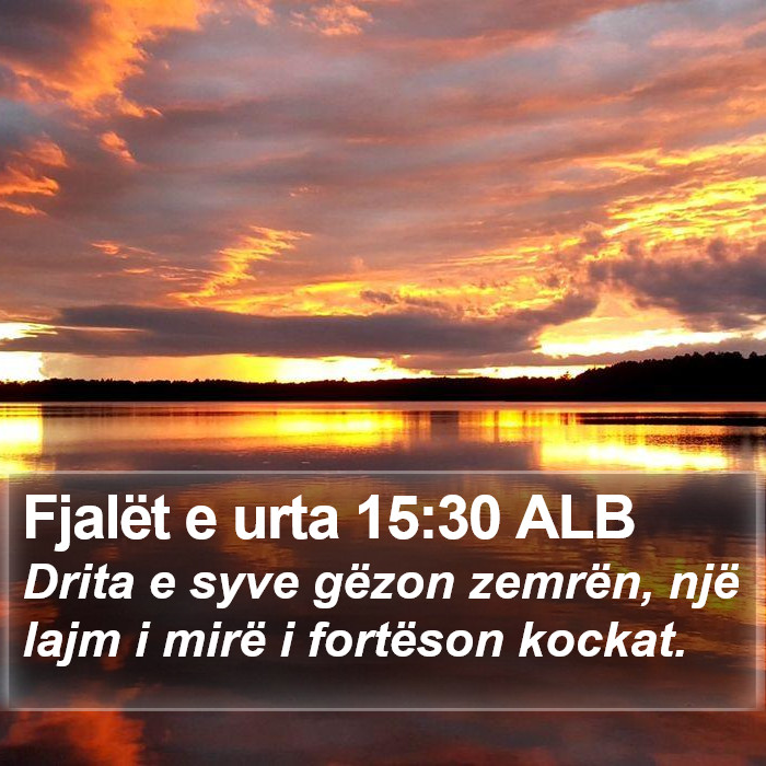 Fjalët e urta 15:30 ALB Bible Study