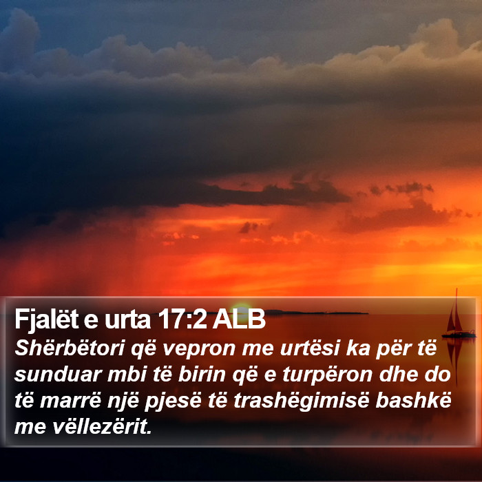 Fjalët e urta 17:2 ALB Bible Study