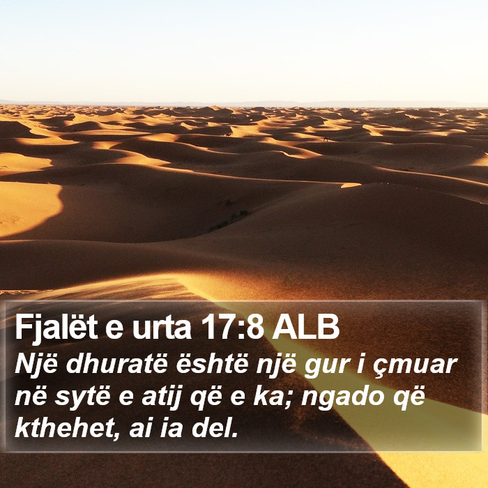 Fjalët e urta 17:8 ALB Bible Study