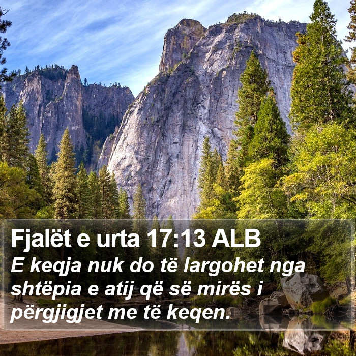 Fjalët e urta 17:13 ALB Bible Study