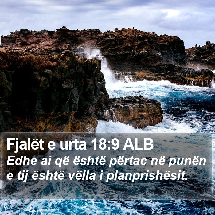 Fjalët e urta 18:9 ALB Bible Study