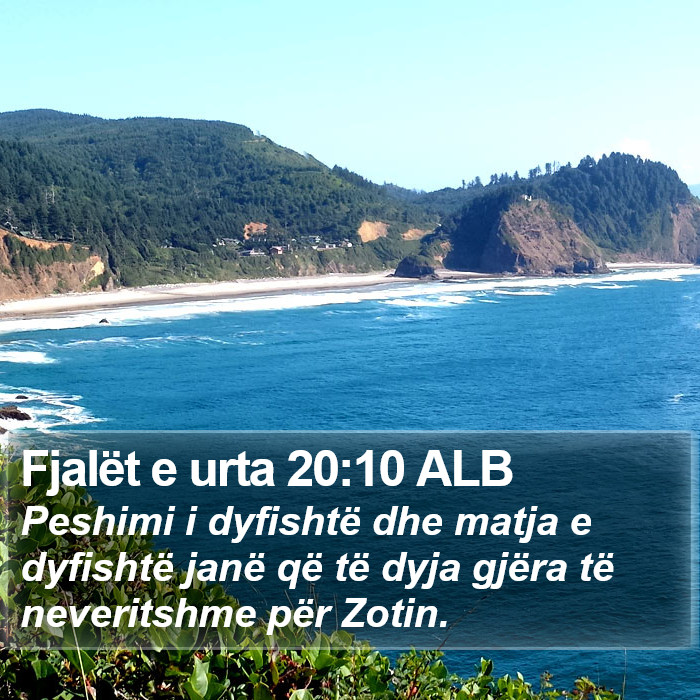 Fjalët e urta 20:10 ALB Bible Study