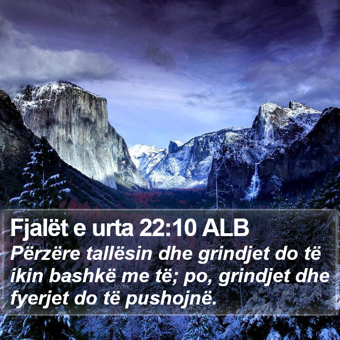 Fjalët e urta 22:10 ALB Bible Study
