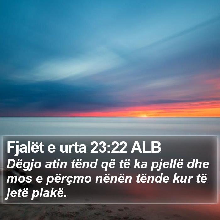 Fjalët e urta 23:22 ALB Bible Study