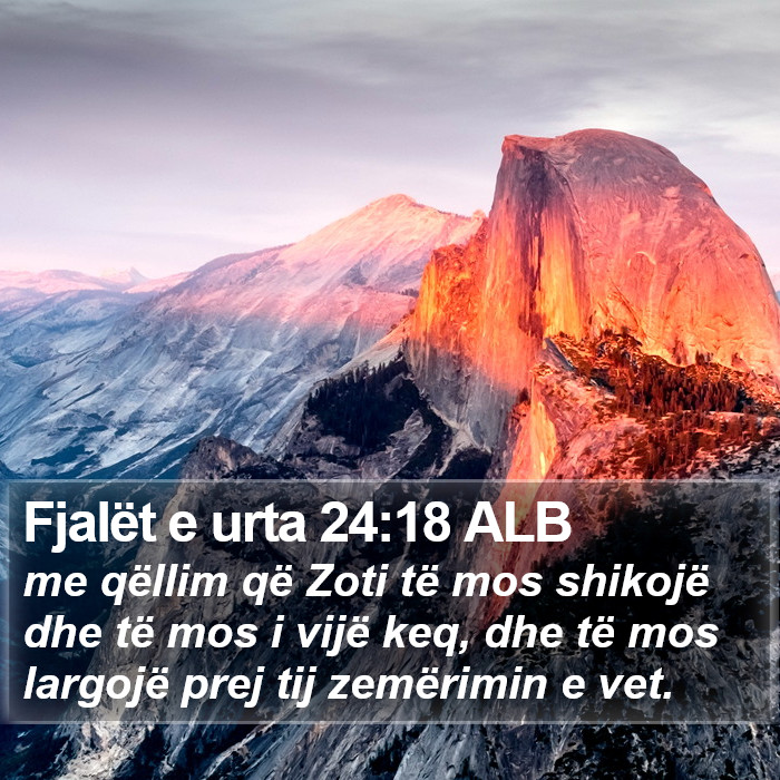 Fjalët e urta 24:18 ALB Bible Study