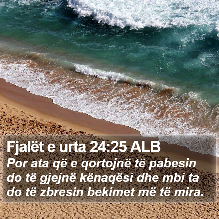 Fjalët e urta 24:25 ALB Bible Study