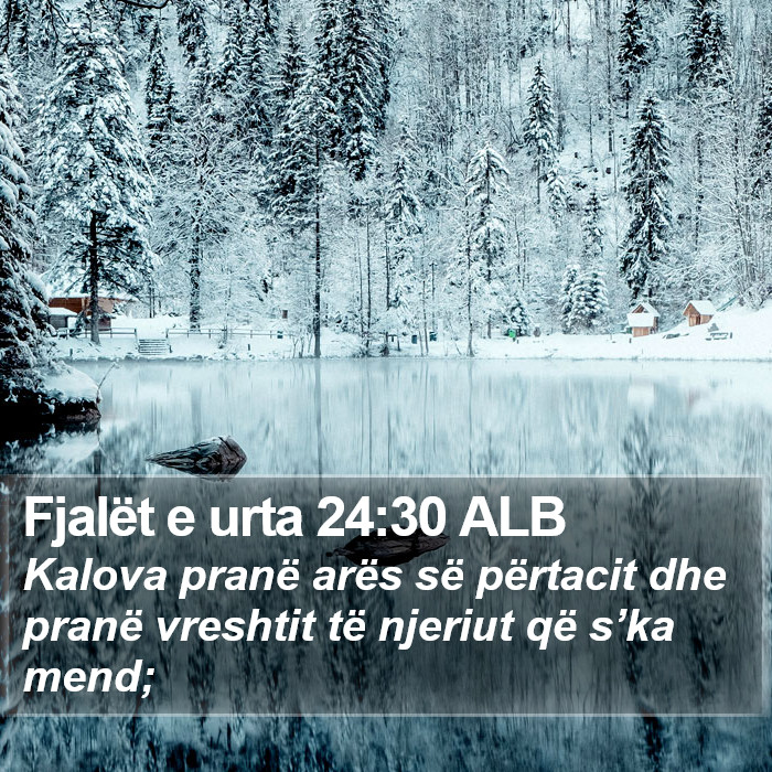Fjalët e urta 24:30 ALB Bible Study