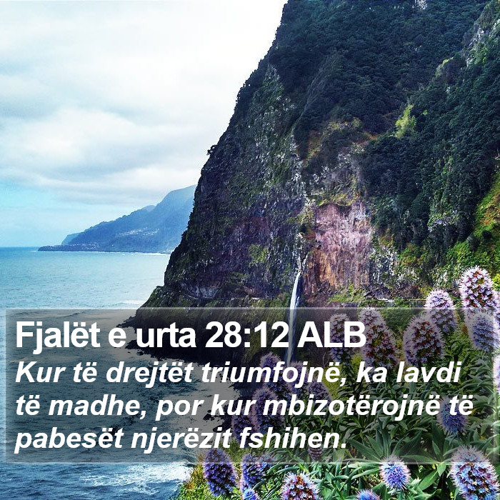 Fjalët e urta 28:12 ALB Bible Study